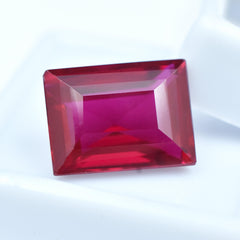 Bloody Red Ruby 10.70 Carat Emerald Shape Natural Pigeon Rubies Red Certified Loose Gemstones