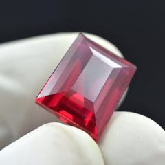 Bloody Red Ruby 10.70 Carat Emerald Shape Natural Pigeon Rubies Red Certified Loose Gemstones