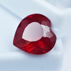 Mind Blowing Red Ruby 9.85 Carat  Heart Shape Natural Certified Pigeon Blood Red Ruby Ring Size Loose Gemstone Red Ruby Gemstone