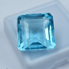 Improve - Communication and Expression & Physical Health Natural Aquamarine 12.85 Ct Square Shape Natural Certified | Bumper Offer | Free Delivery & Gift