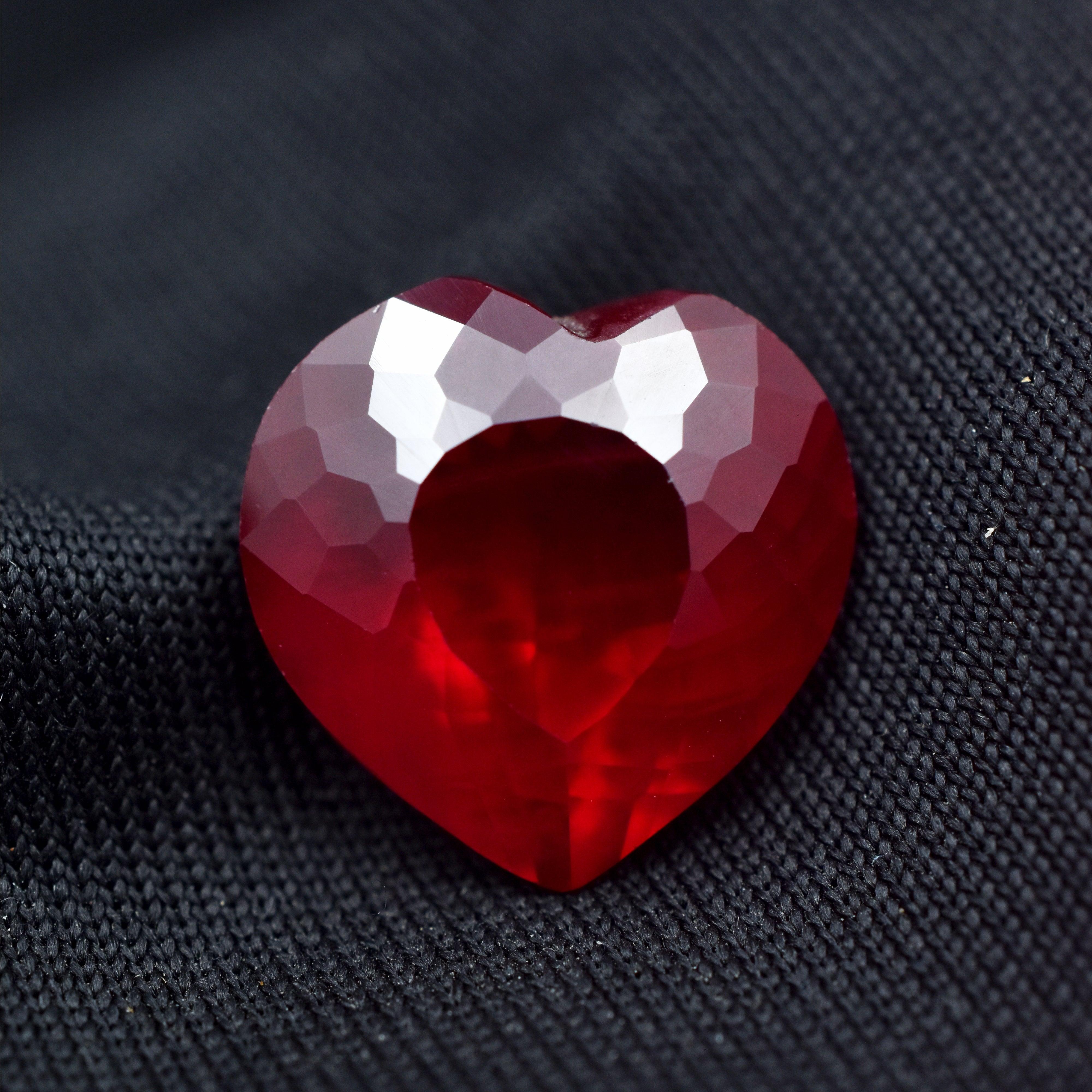 Mind Blowing Red Ruby 9.85 Carat  Heart Shape Natural Certified Pigeon Blood Red Ruby Ring Size Loose Gemstone Red Ruby Gemstone