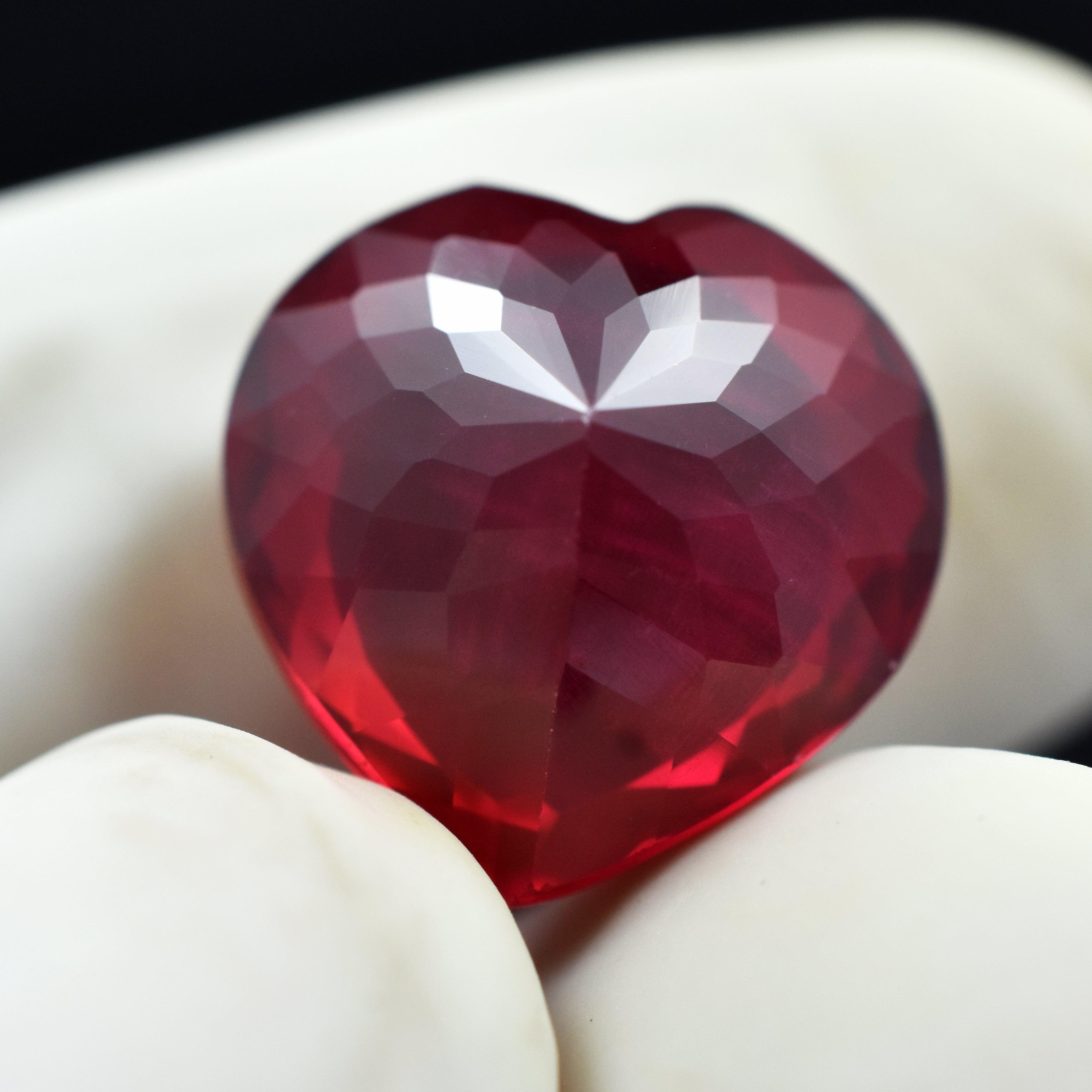 Mind Blowing Red Ruby 9.85 Carat  Heart Shape Natural Certified Pigeon Blood Red Ruby Ring Size Loose Gemstone Red Ruby Gemstone