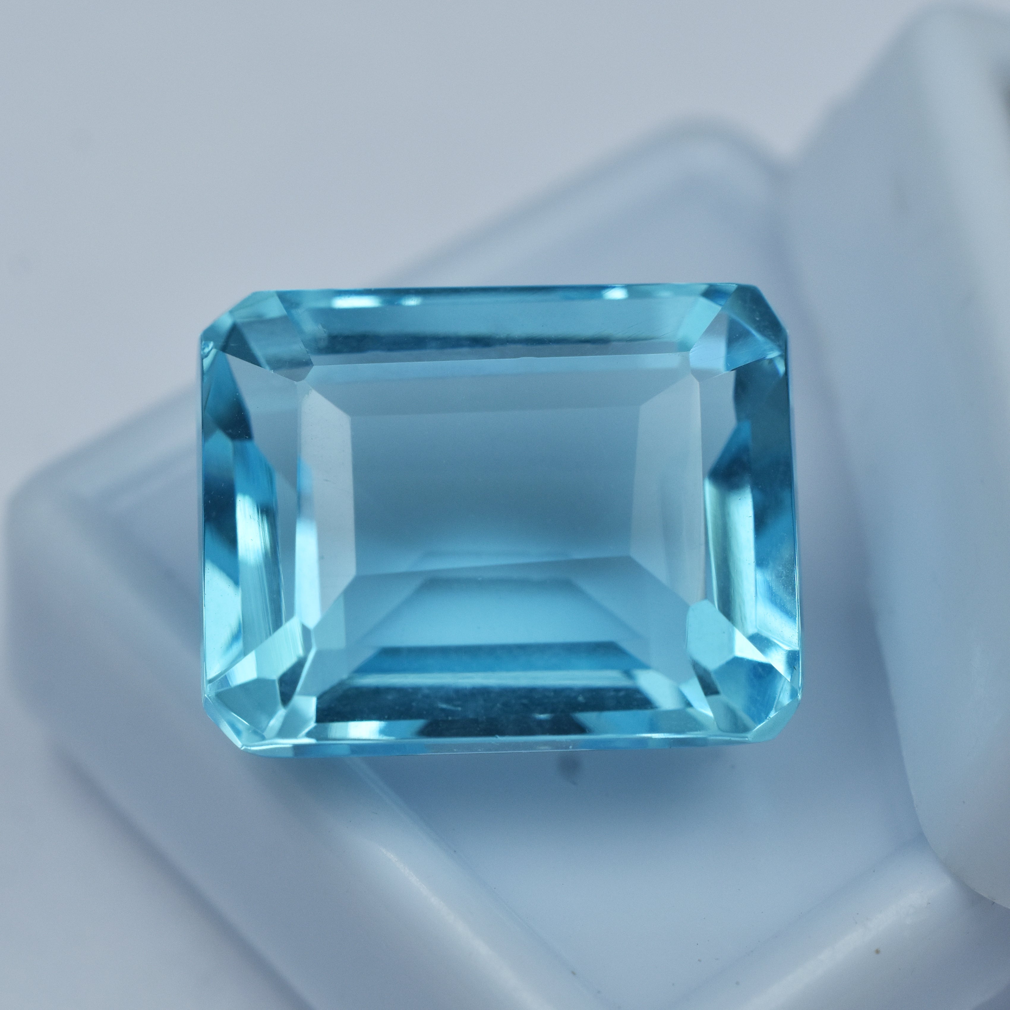 Biggest Offer !!! Aquamarine Gem Emerald Cut 12.00 Ct Natural CERTIFIED Loose Gemstone , Brazilian Aquamarine Gem