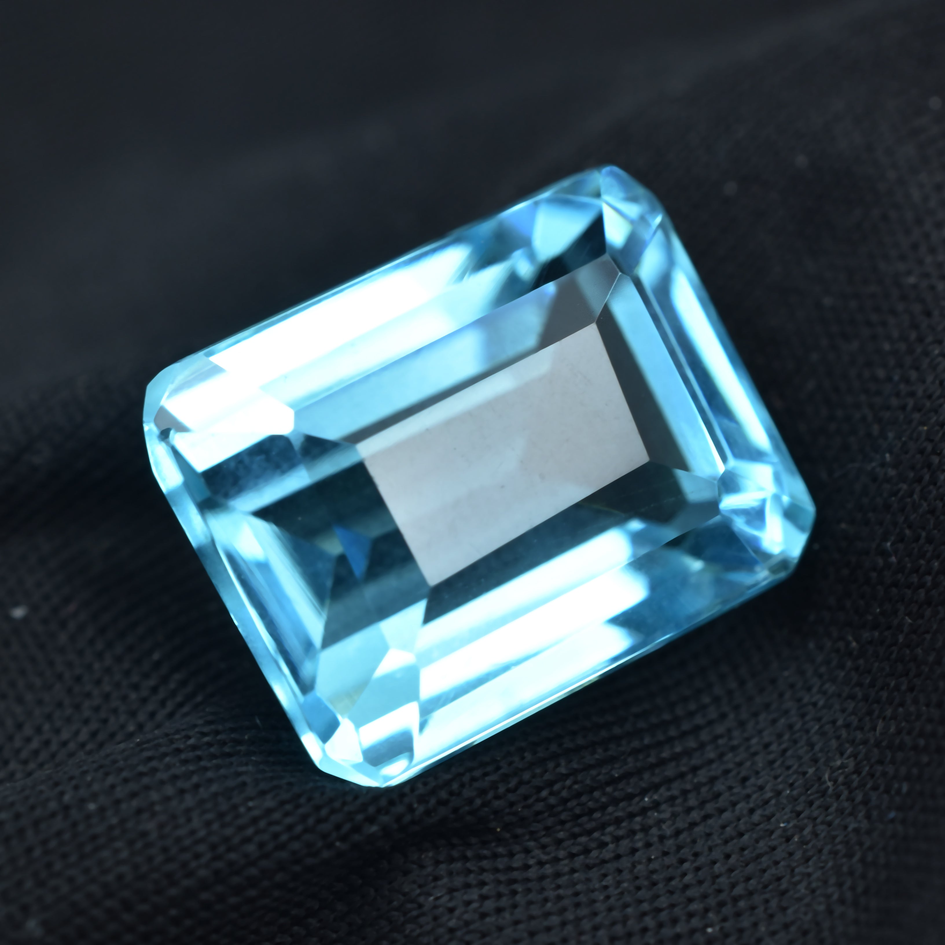 Biggest Offer !!! Aquamarine Gem Emerald Cut 12.00 Ct Natural CERTIFIED Loose Gemstone , Brazilian Aquamarine Gem