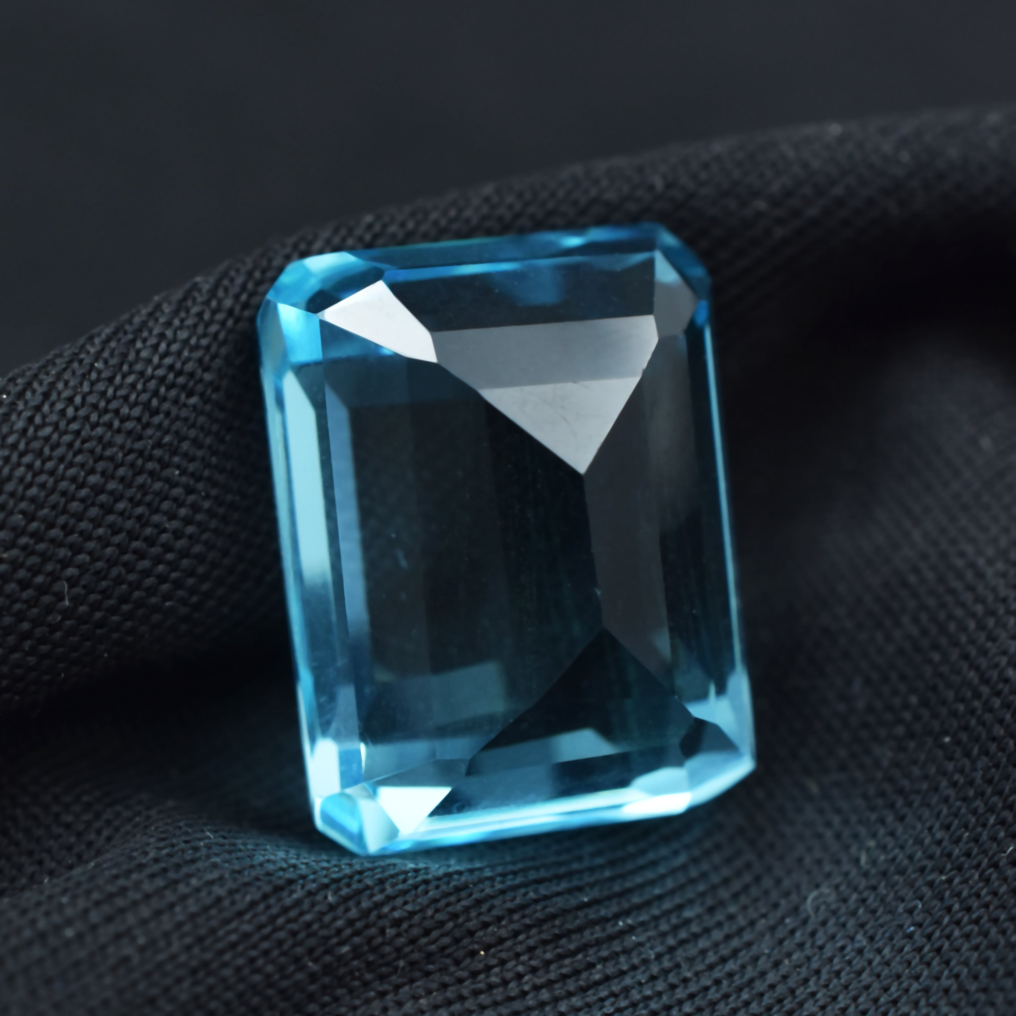 Biggest Offer !!! Aquamarine Gem Emerald Cut 12.00 Ct Natural CERTIFIED Loose Gemstone , Brazilian Aquamarine Gem