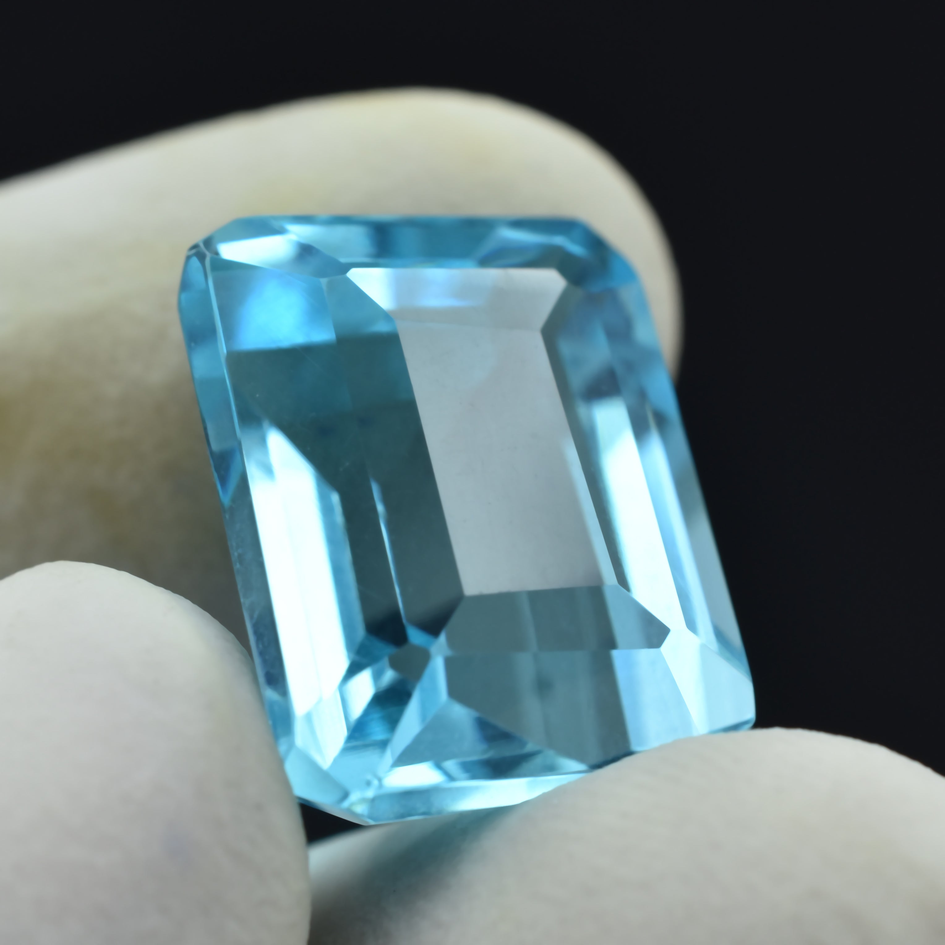 Biggest Offer !!! Aquamarine Gem Emerald Cut 12.00 Ct Natural CERTIFIED Loose Gemstone , Brazilian Aquamarine Gem