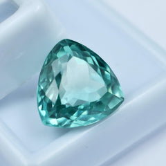 Montana Sapphire 9.20 Carat Trillion Shape Natural Bluish Green Sapphire Certified Jewelry Making Loose Gemstone