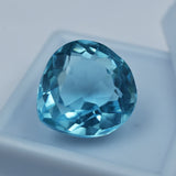 Natural Pear Cut Aquamarine Gemstone 13.24 Ct on White Box