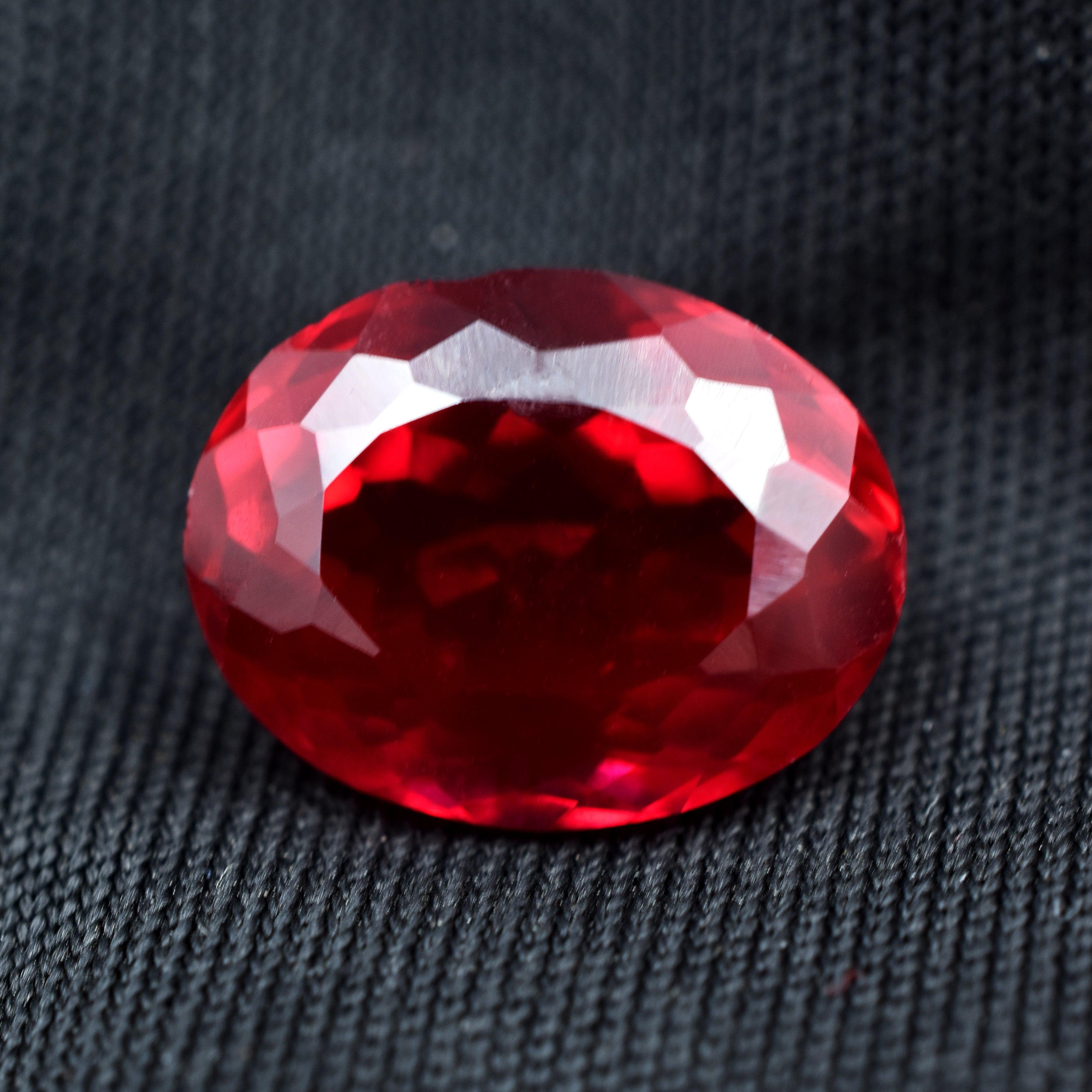 Rubies Red Natural 7.50 Carat Oval Shape Red Ruby Natural Certified Loose Gemstones Jewelry Making Stone Red Ruby Best For Good Luck