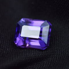 Tanzania Gemstone 5.55 Carat Emerald Shape Certified Natural Purple Tanzanite Pendant Making Loose AAA+ Gemstone