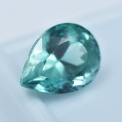 Sri Lanka Sapphire Pear Shape 5.05 Carat Natural Bluish Green Sapphire Certified Loose Gemstone Earing Size Stone