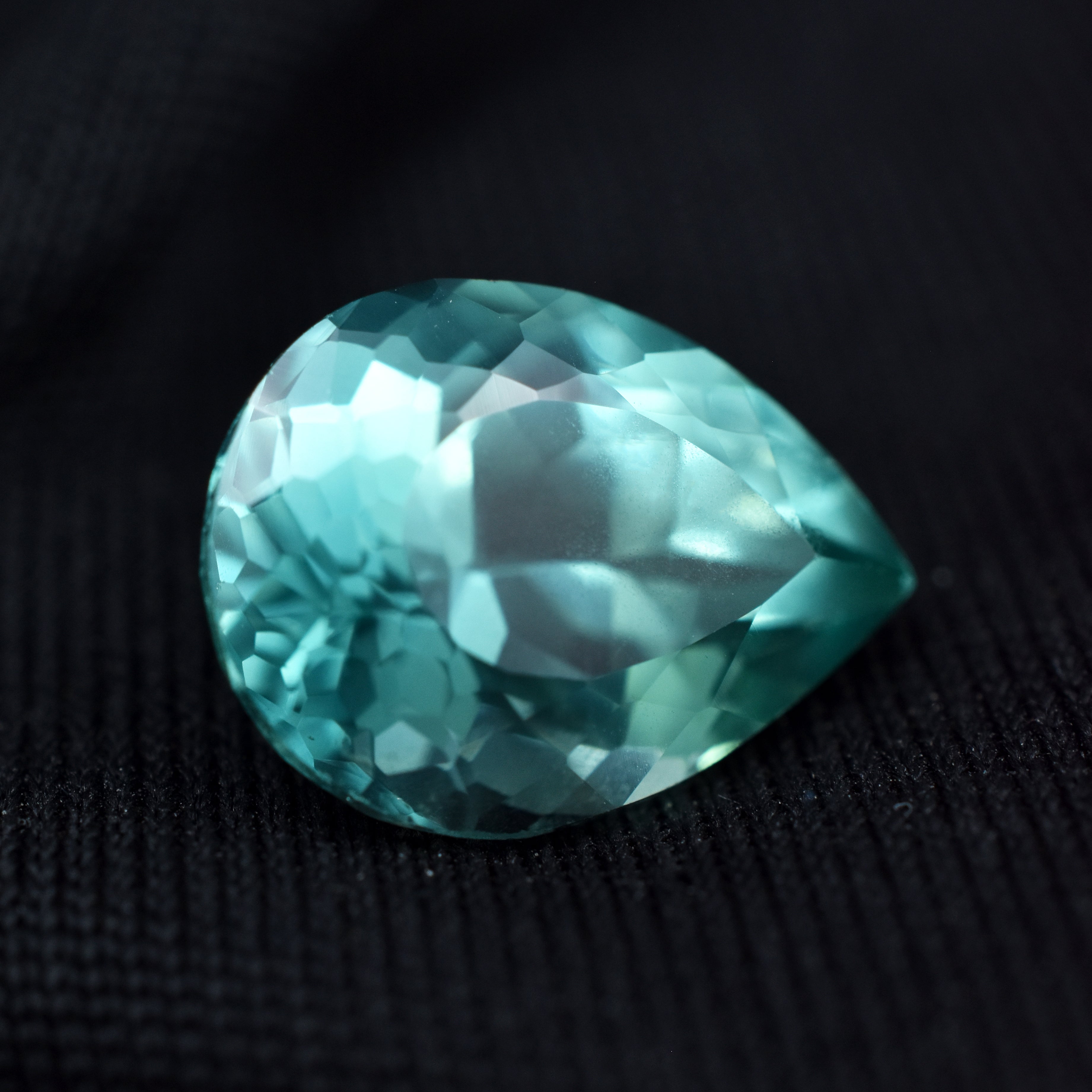 Sri Lanka Sapphire Pear Shape 5.05 Carat Natural Bluish Green Sapphire Certified Loose Gemstone Earing Size Stone