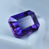 Certified 3.75 Carat Emerald Shape Natural Purple Tanzanite Certified Tanzanite Jewelry Loose Gemstone