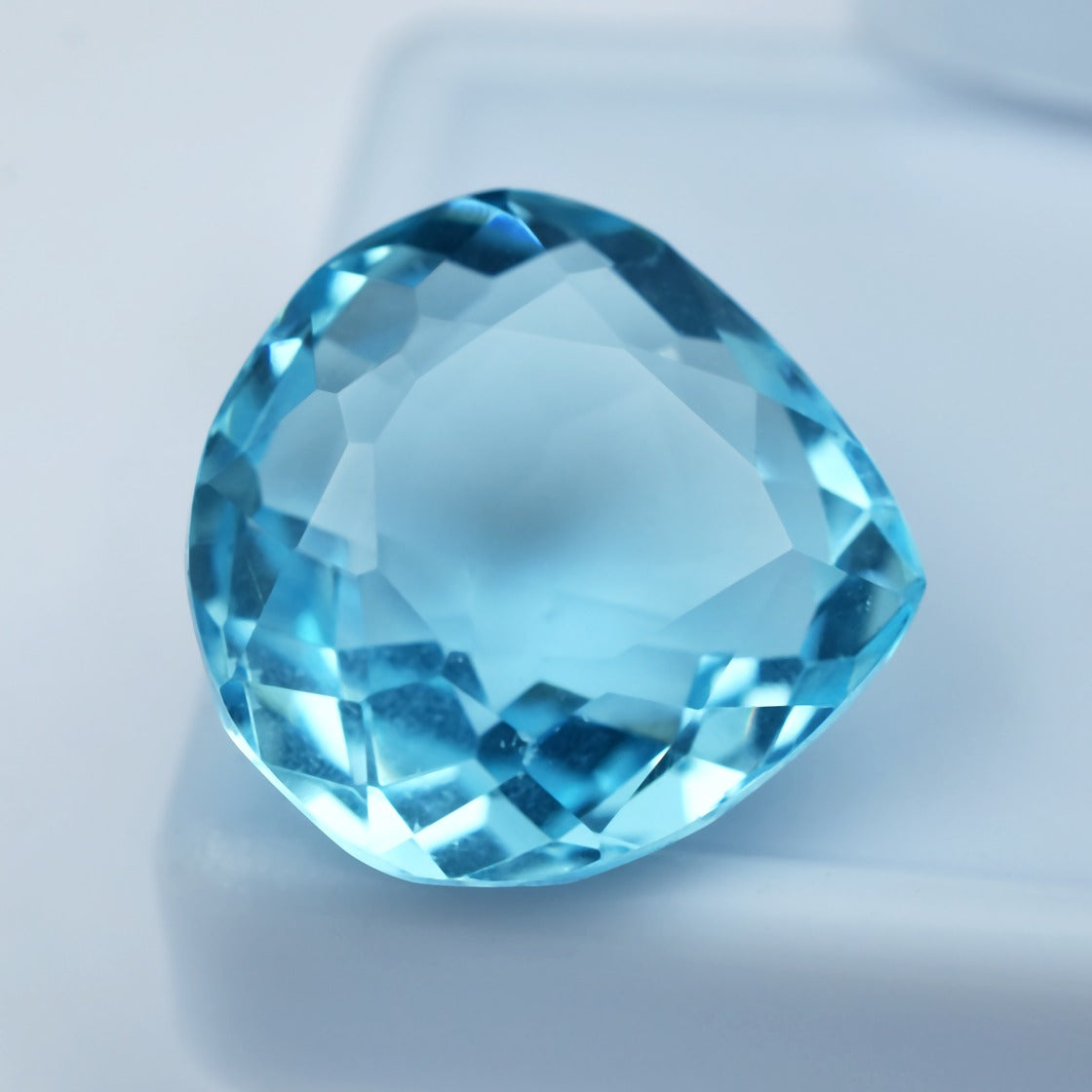 Extremely Rare Ring Size 12.56 Carat Flawless Aquamarine Pear Shape Loose Gemstone Transparent Genuine Blue Aquamarine Jewelry Making Tools & Ring - Gift For Her/him