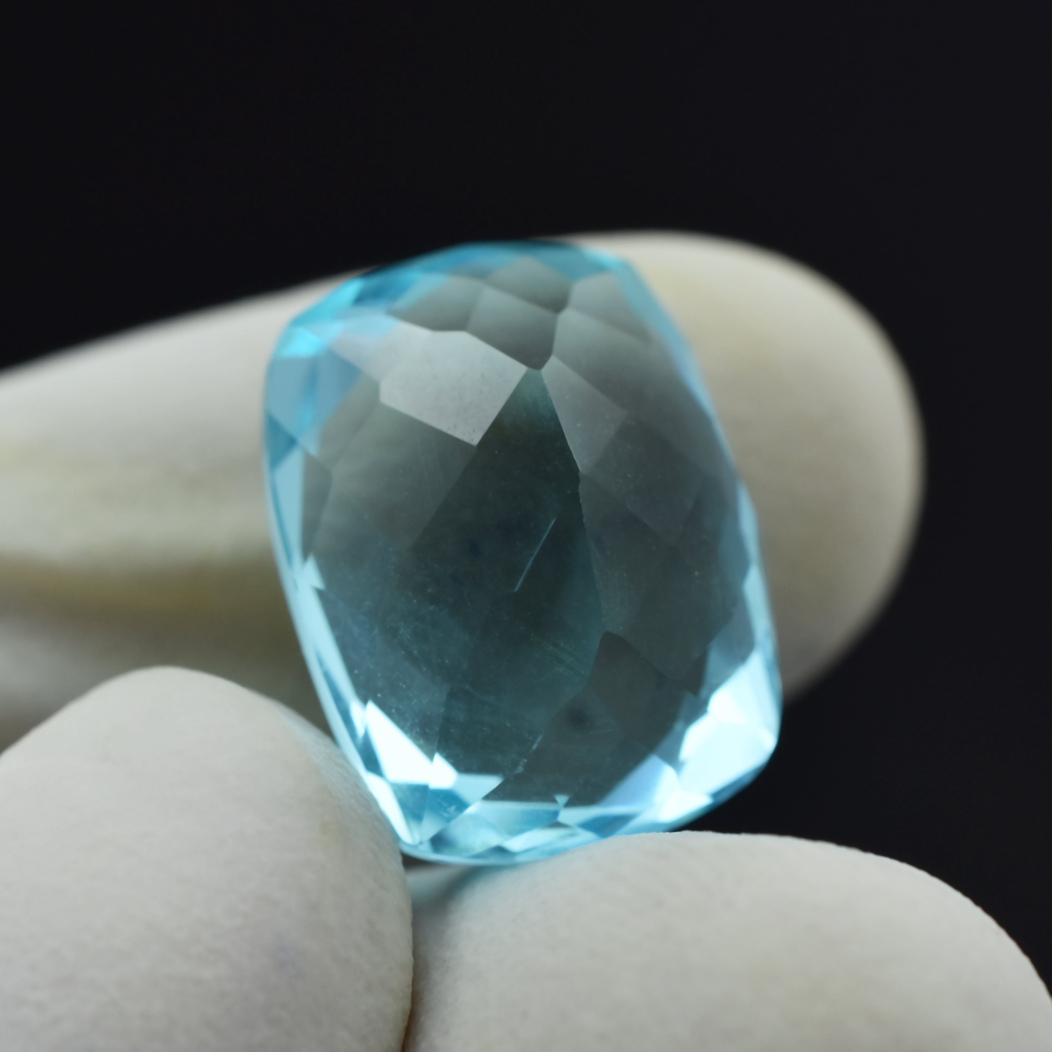 Flawless Aquamarine !! Certified Natural 13.94 Ct Cushion Cut Blue Aquamarine Loose Gemstone | Free Delivery Free Gift