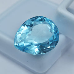 Winter Sale With Best Aqua Gem !!! Certified Natural 14.22 Ct Pear Cut Pendant Making Aquamarine Gem Loose Gemstone | Free Delivery With Excellent Gift