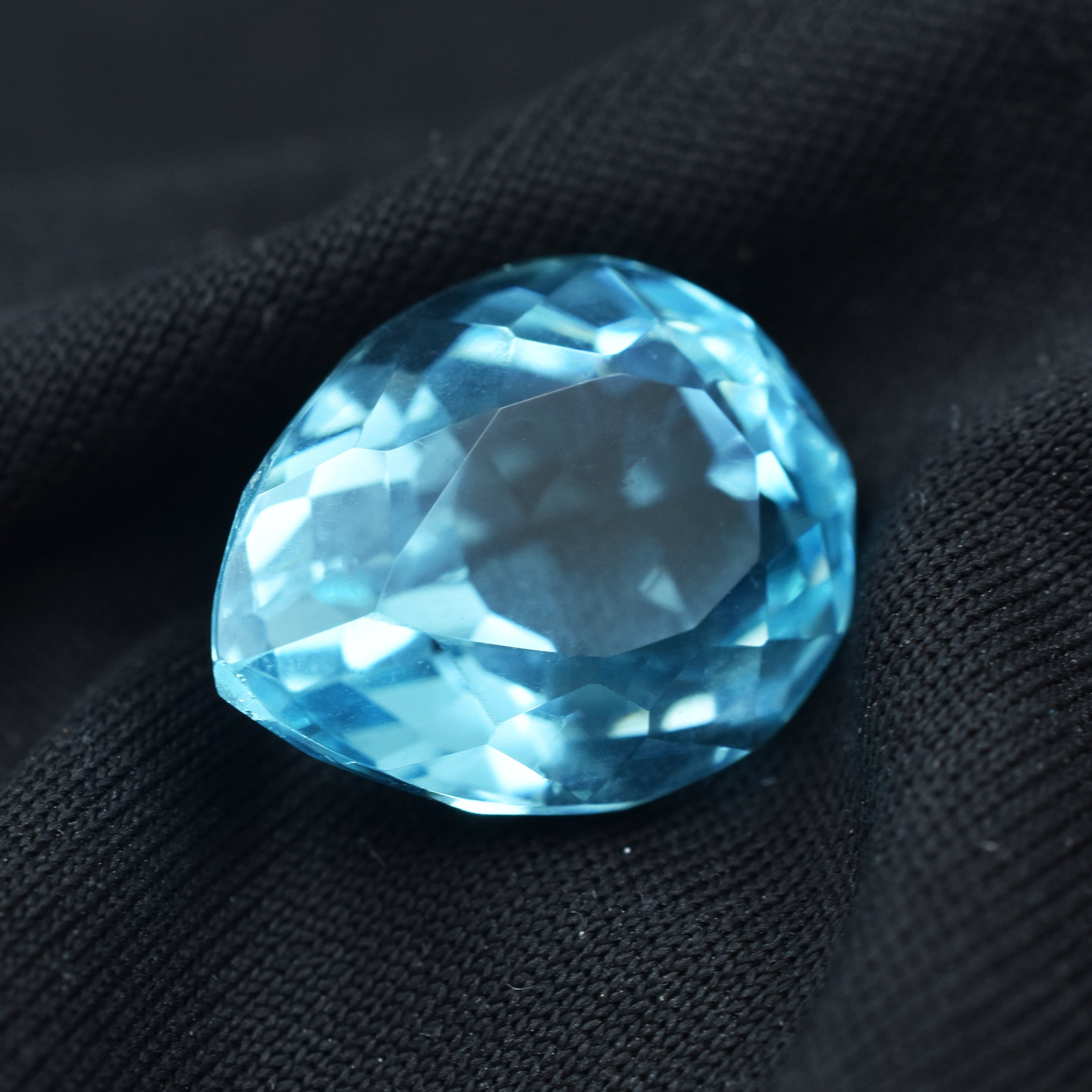 Winter Sale With Best Aqua Gem !!! Certified Natural 14.22 Ct Pear Cut Pendant Making Aquamarine Gem Loose Gemstone | Free Delivery With Excellent Gift