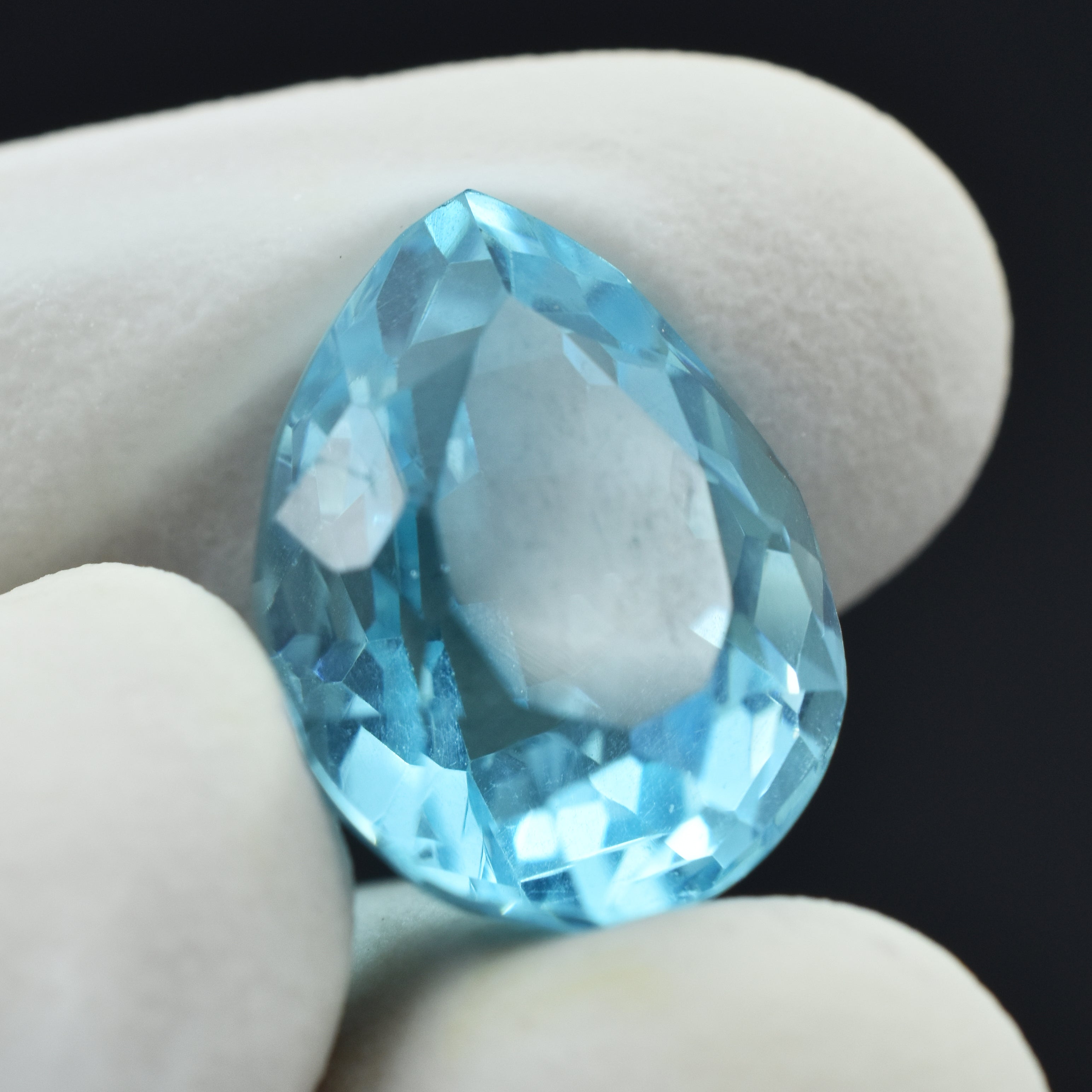 Winter Sale With Best Aqua Gem !!! Certified Natural 14.22 Ct Pear Cut Pendant Making Aquamarine Gem Loose Gemstone | Free Delivery With Excellent Gift