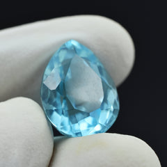 Winter Sale With Best Aqua Gem !!! Certified Natural 14.22 Ct Pear Cut Pendant Making Aquamarine Gem Loose Gemstone | Free Delivery With Excellent Gift