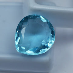 12.45 Ct Natural Aquamarine CERTIFIED Pear Shape Ocean Blue Loose Gemstones Pear Shape Faceted Loose Gemstone ,Natural Aquamarine ,Lose Pear For Jewelry Making , Precious Stone for Jewelry Making