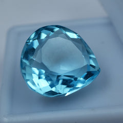 On Demand !!! Blue Aquamarine 13.14 Ct Pear Cut Certified Natural Loose Gemstone | Best For Engagement Rings | Hurry Up For Brilliant Cut Aqua Gem