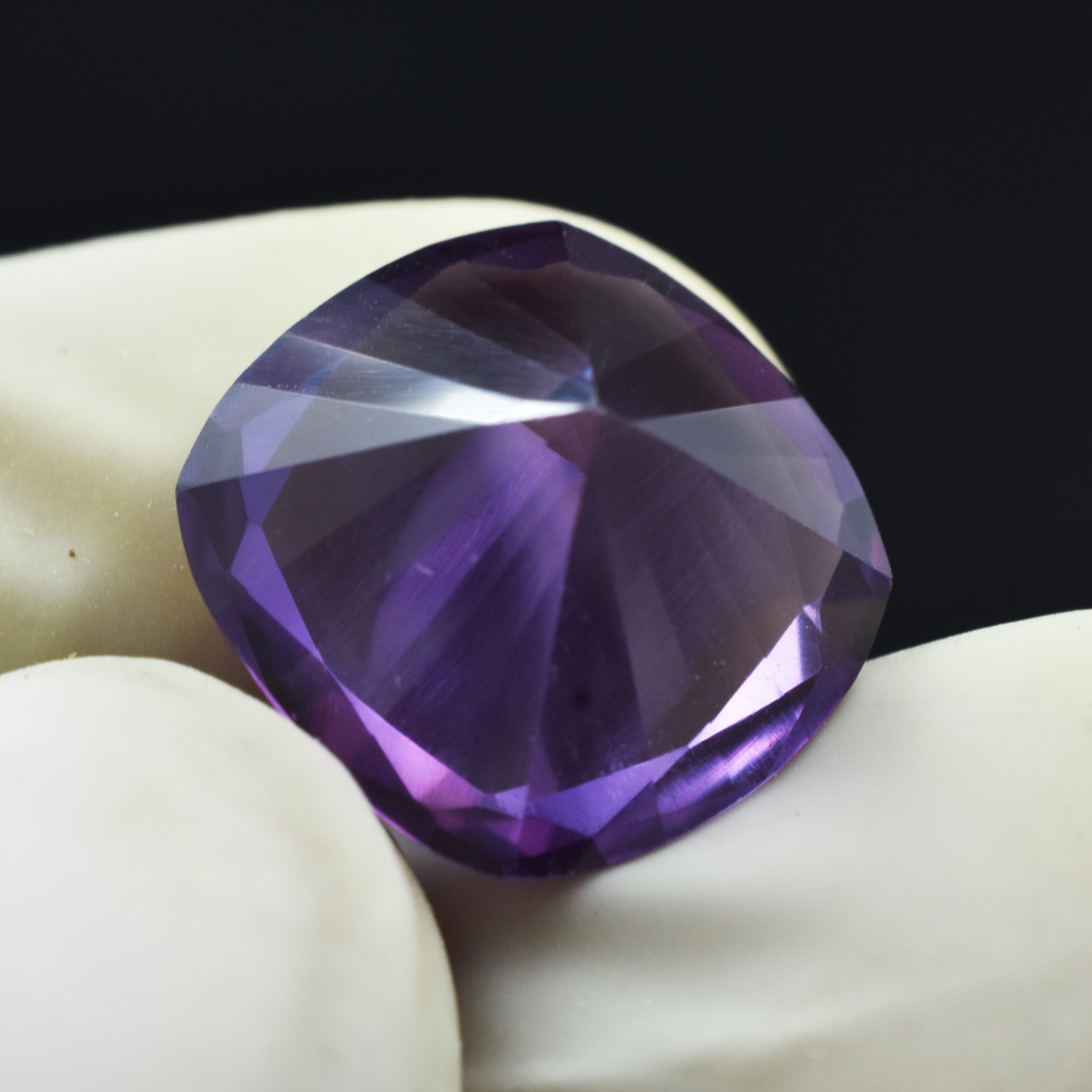 Extremely Rare Square Cushion Cut Purple Gem 8.95 Ct Color Change Sapphire Natural Certified Loose Gemstone , Best For Compatibility with Various Metals & Protection | Sapphire Rings | FREE Delivery FREE Gift