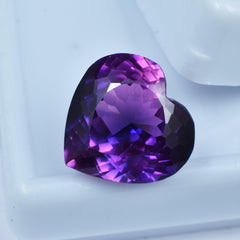 Natural 9.10 Carat Heart Shape Purple Tanzanite Loose Gemstone Certified Purple Tanzanite Ring Making Stone