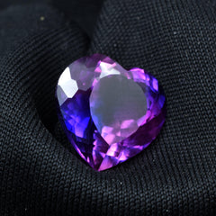 Natural 9.10 Carat Heart Shape Purple Tanzanite Loose Gemstone Certified Purple Tanzanite Ring Making Stone