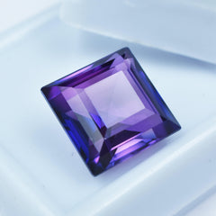 Tanzanite Natural 8.55 Carat Square Shape Purple Tanzanite Certified Pendant Size Loose Gemstone