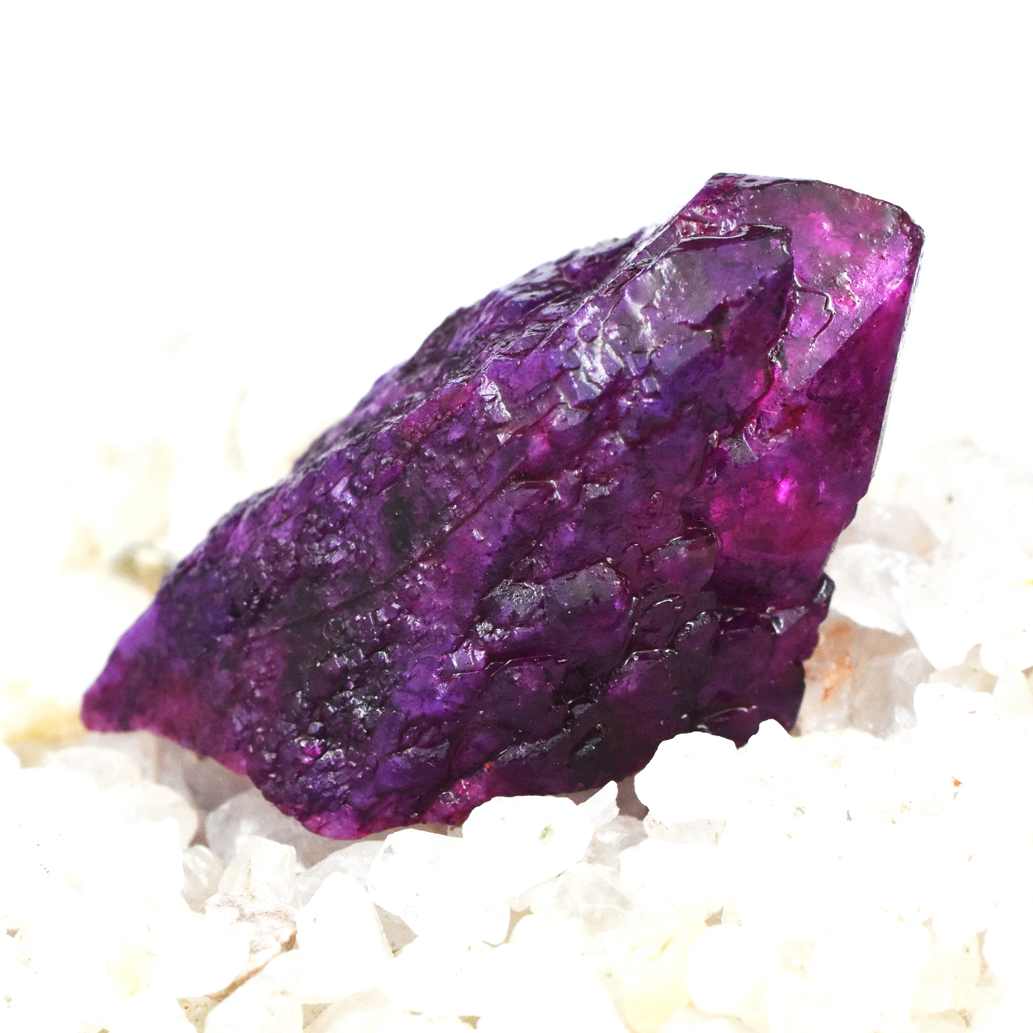 Earth Mined Purple Sapphire 102.60 Carat Natural Rough Loose Gemstone CERTIFIED  High-Quality Chunk Uncut Shape ON Best Price Best Quality Free Delivery Free Gift