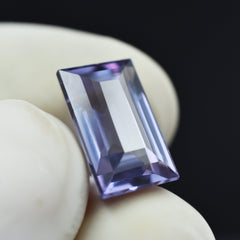 Natural Color Changing Alexandrite 5.60 Carat Emerald Shape Certified Loose Gemstone Jewelry Making Alexandrite Gemstone