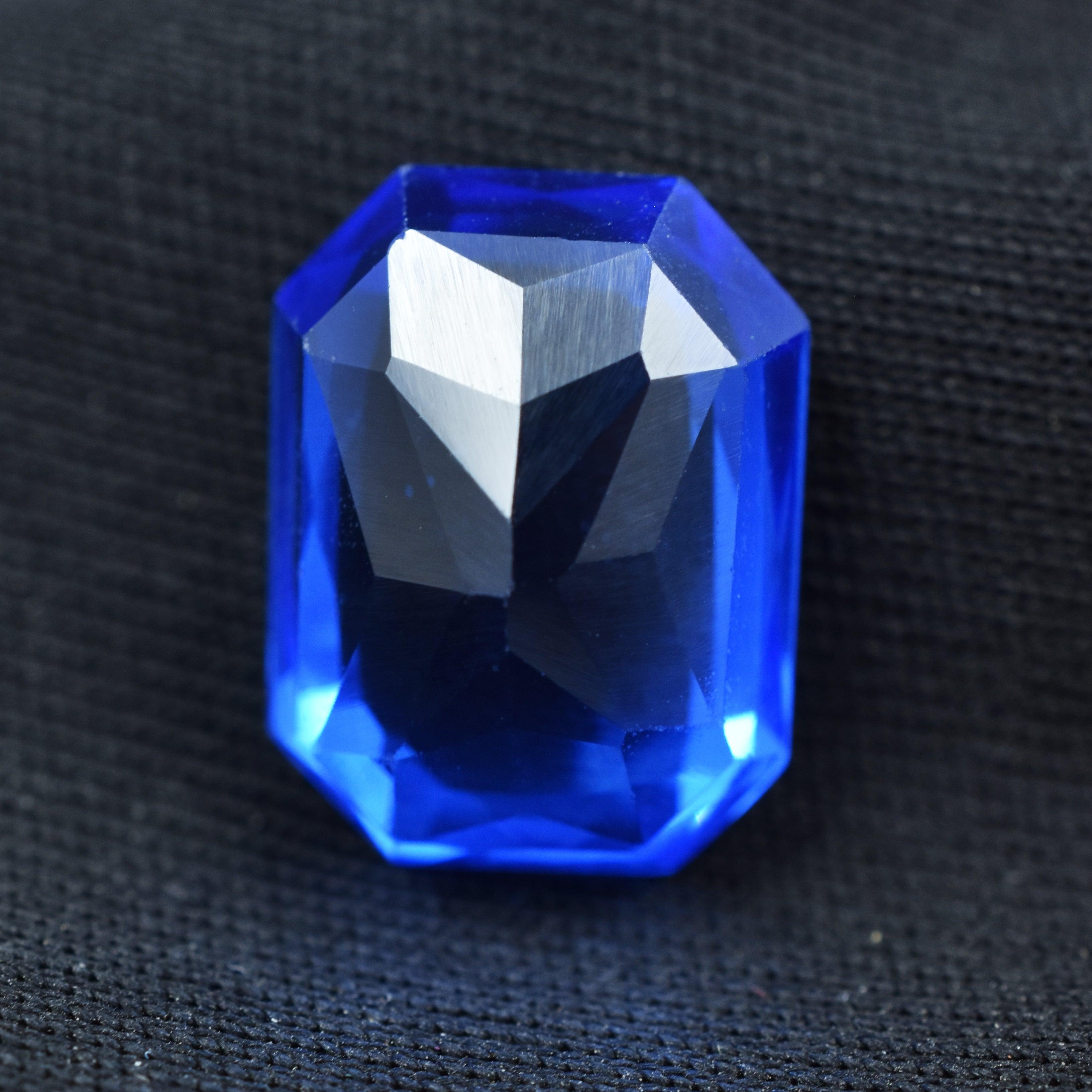 Natural Tanzanite 8.60 Carat Emerald Shape Blue Tanzanite Natural Certified Loose Gemstone From Tanzania