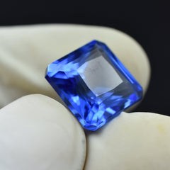 Tanzania Gemstone Natural 10.05 Carat Square Shape Blue Tanzanite Certified Loose Gemstone Best For Good Luck