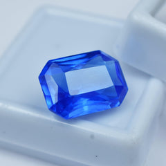 Natural Blue Tanzanite 8.85 Carat Emerald Shape Blue Tanzanite Natural Certified Loose Gemstone December Tanzanite