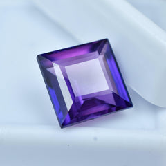 Natural Purple Tanzanite 7.20 Carat Square Shape Purple Tanzanite Natural Certified Loose Gemstone Engagement Rings