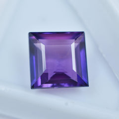 Natural Purple Tanzanite 7.20 Carat Square Shape Purple Tanzanite Natural Certified Loose Gemstone Engagement Rings