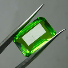 Natural A++ Green Emerald Cut Pretty 10.23 Ct Peridot CERTIFIED Loose Gemstone