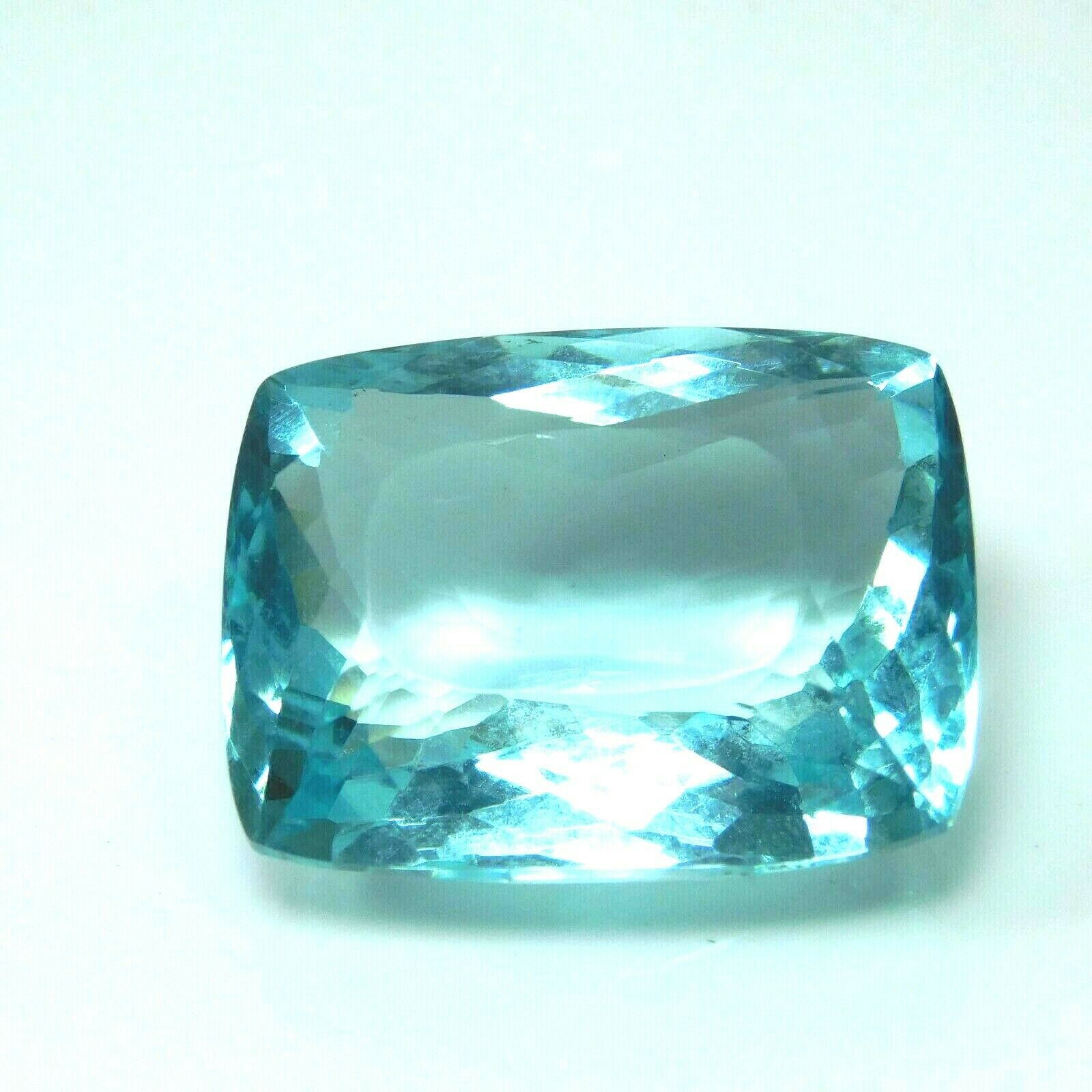 51.23 Ct Blue Aquamarine Loose Gemstone CERTIFIED Cushion Cut Huge Size AAAA++