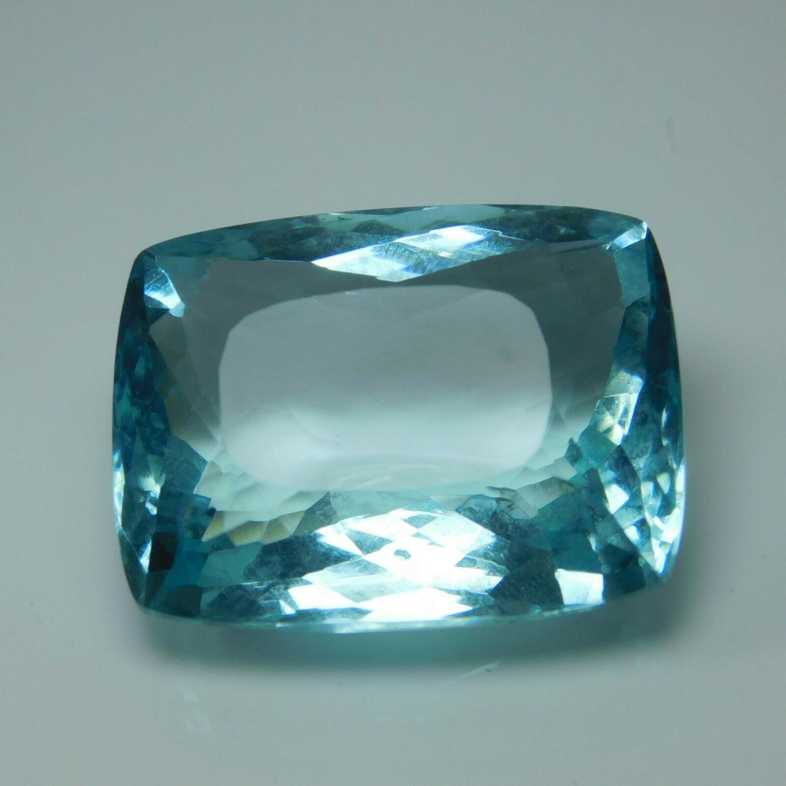 51.23 Ct Blue Aquamarine Loose Gemstone CERTIFIED Cushion Cut Huge Size AAAA++