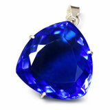 sterling silver topaz pendant