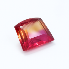 Prettiest Sapphire Gemstone !! 30.25 Carat Fancy Cut Natural Bi-Color Sapphire Certified Loose Gemstone