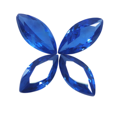 Blue Sapphire Marquise Cut 2.00 Ct 4 PCS Natural CERTIFIED Loose Gemstone Lot