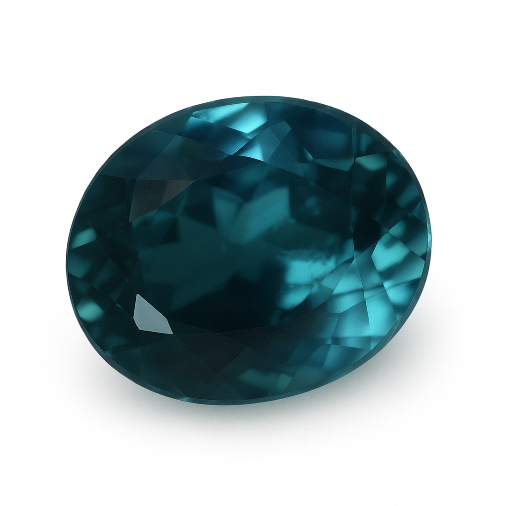 Natural 8.12 Ct Bluish Green Grandidierite Oval Cut Loose CERTIFIED  Gemstone