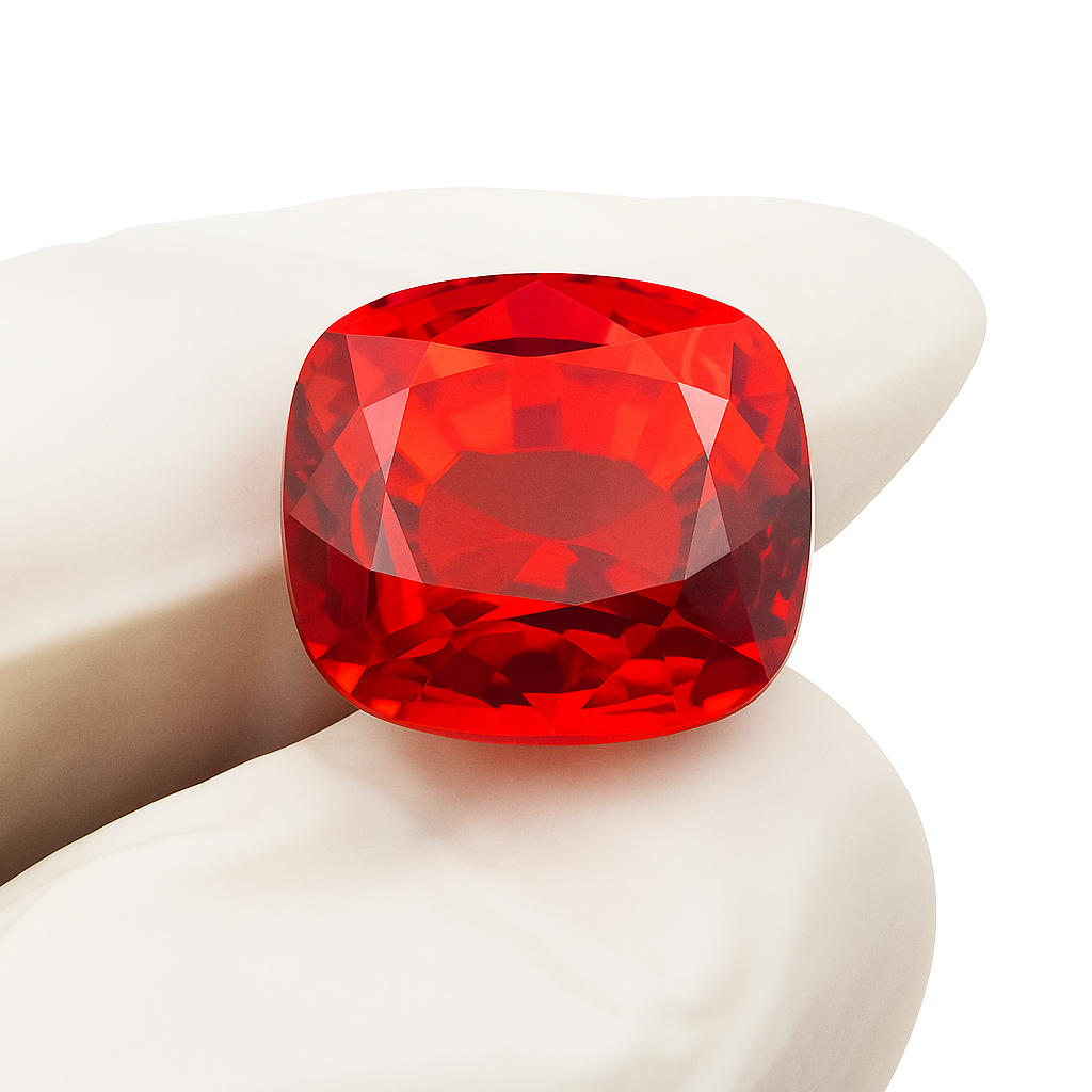 Sapphire Natural Certified Color Orange 8.56 Carat Most Precious Gemstones In The World Orange Sapphire Cushion Shape Loose Gemstone Use For Ring