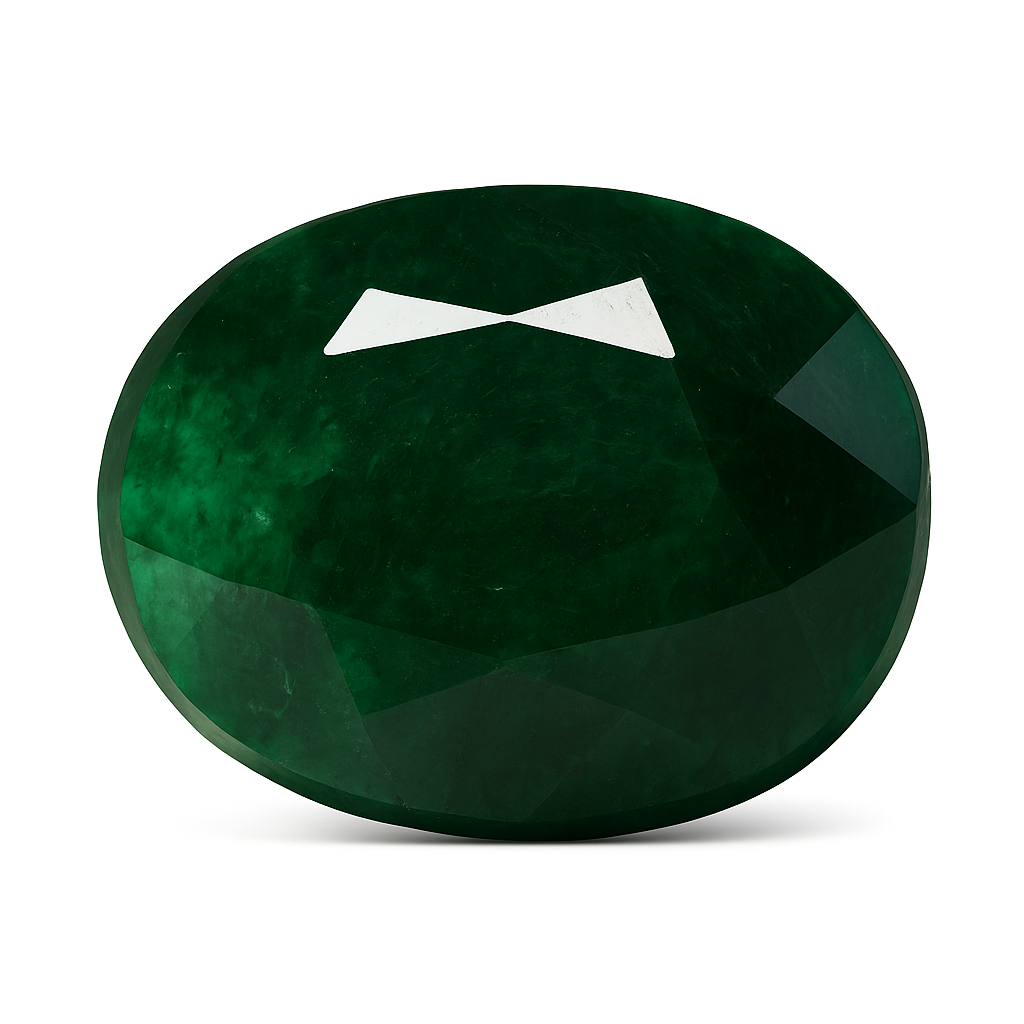 Natural Big Green Colombian Emerald 181.23 Ct Oval Cut CERTIFIED Loose Gemstone