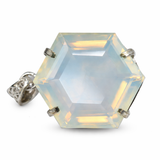 Multicolor 79.7 Ct CERTIFIED Opal Fancy 925 Sterling Silver Pendant Gift For Him