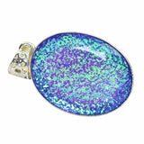 Multi Color Opal 84Ct Lab Created Oval Cut Brazilian CERTIFIED Gemstone Pendant
