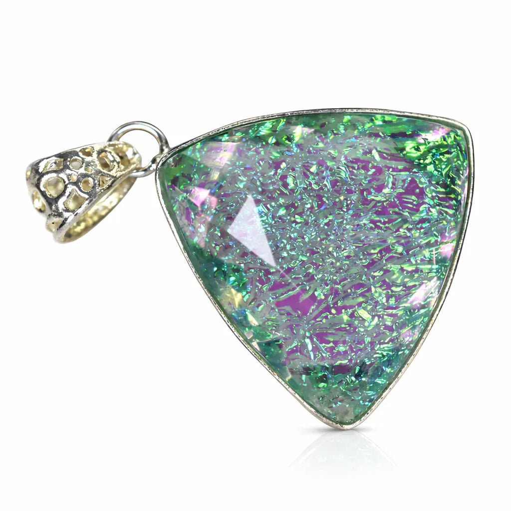 sterling silver opal pendant