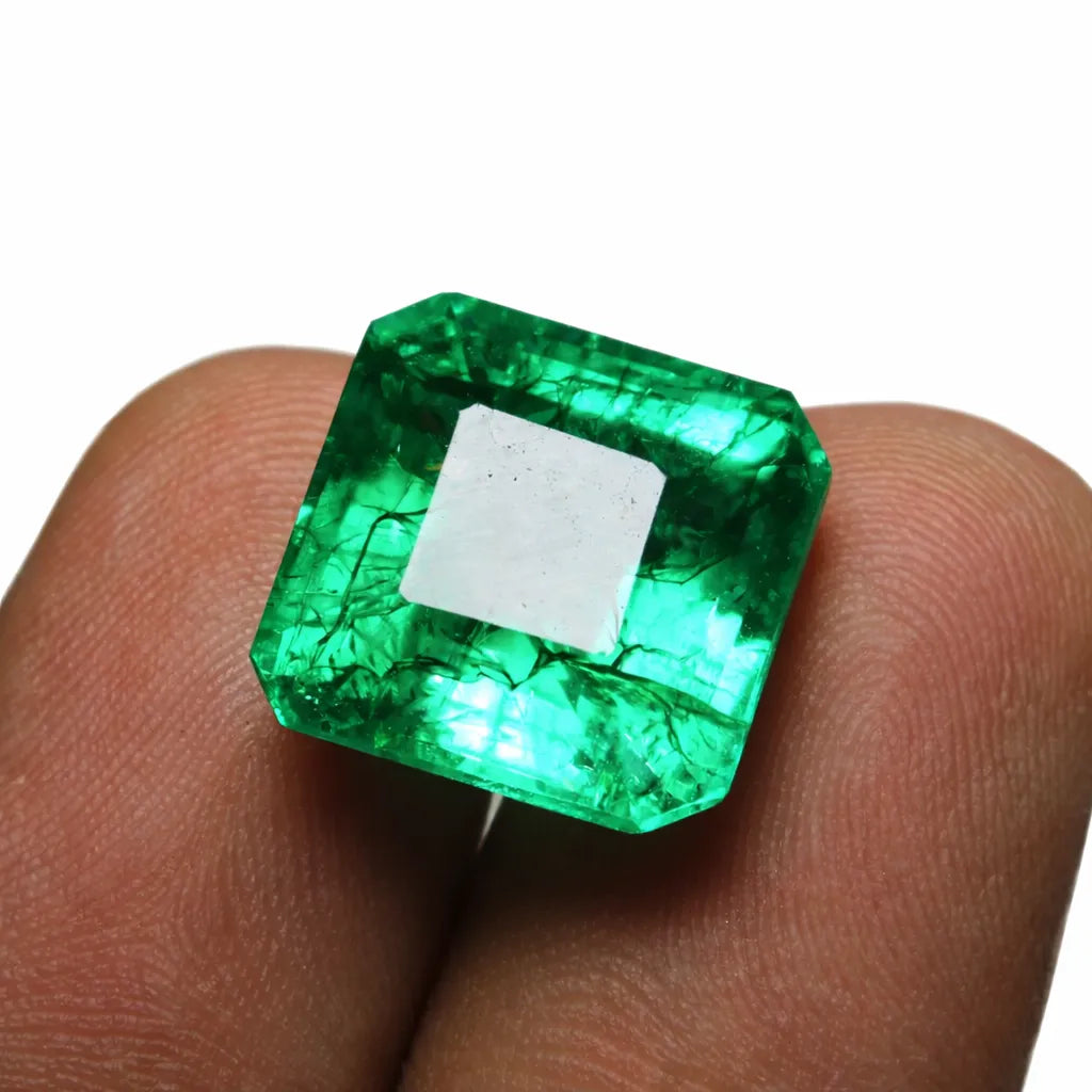 Certified Zambian Emerald Loose Gemstone 9.90 ct Natural Gemstone Sale