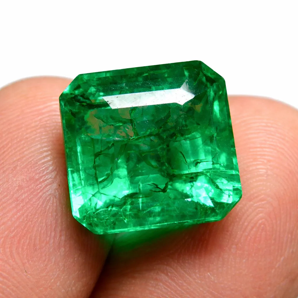 Certified Zambian Emerald Loose Gemstone 9.90 ct Natural Gemstone Sale